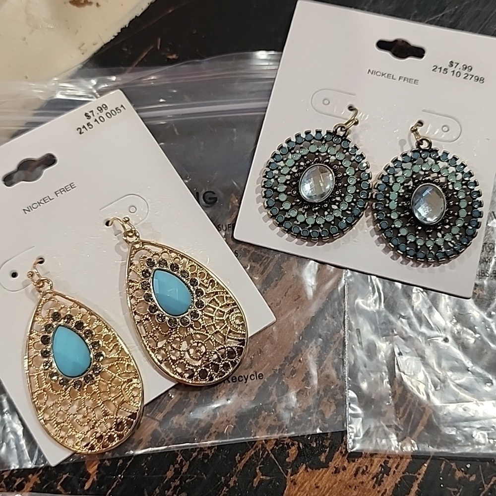 2 Pair For $9 NWT Nickel FREE Earrings By Target